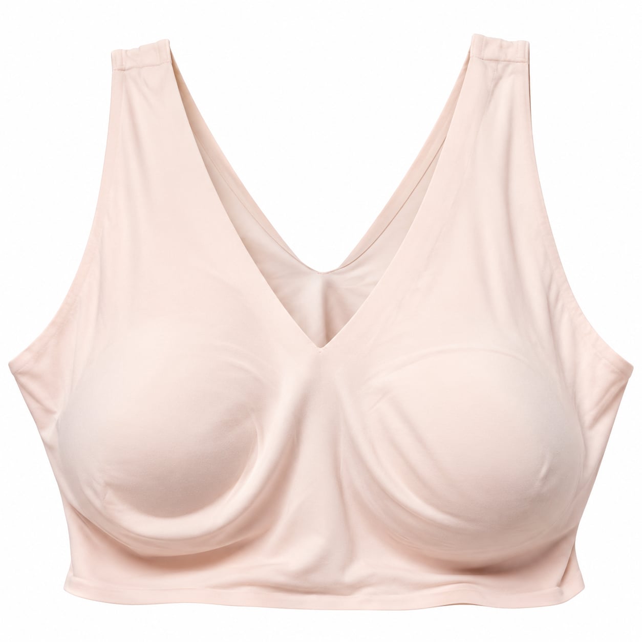 WU43 Size 3X True and Co V Neck Wireless Bralette Blush Pink NWT 2