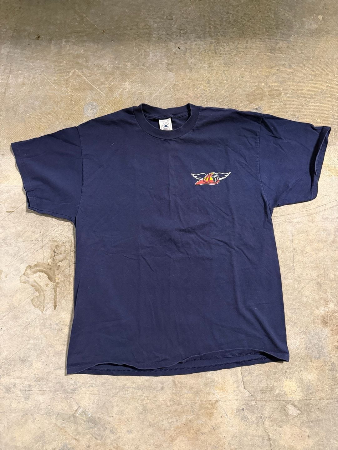 Delta Pro Weight FDNY Graphic T-Shirt Navy Blue 2