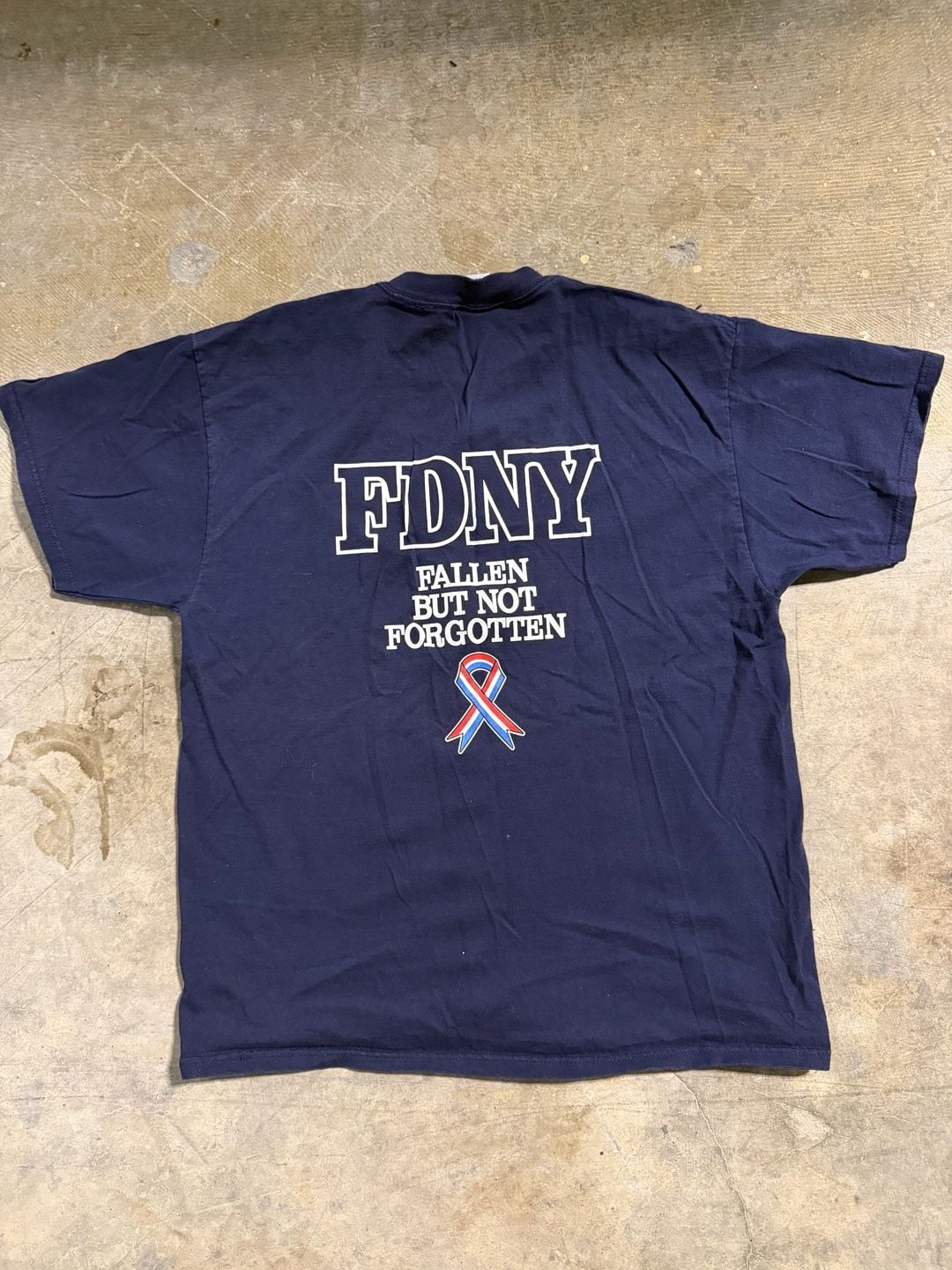 Delta Pro Weight FDNY Graphic T-Shirt Navy Blue 5