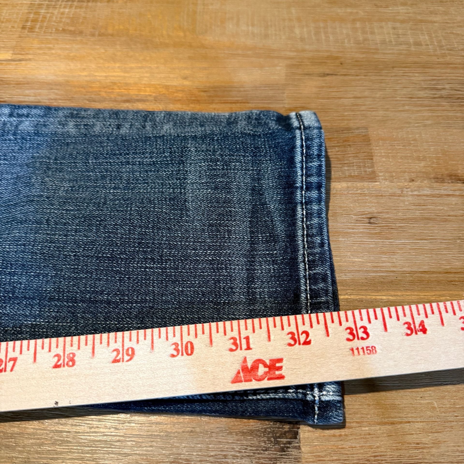 Rock Revival Alivia Straight Jeans Womens 29 Distressed Blue Denim Flap Pock NWT 11