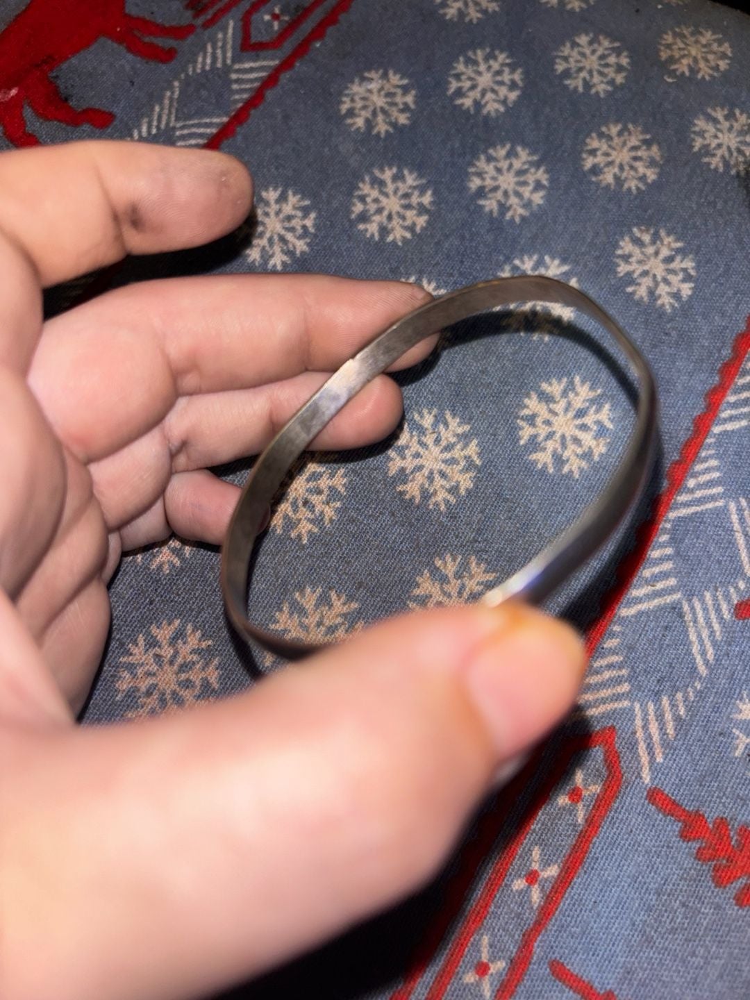 Unknown Silver Bangle Bracelet 2