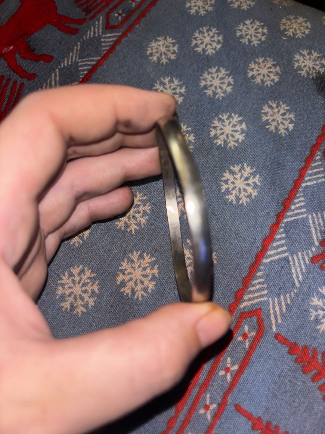 Unknown Silver Bangle Bracelet 3