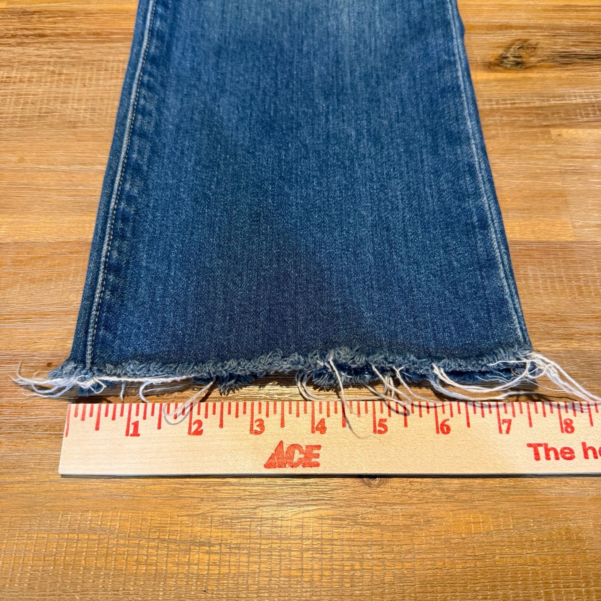 TRAVE Denim Colette Kick Flare Jeans Womens 29 Raw Hem Sweet Emotion Blue 10