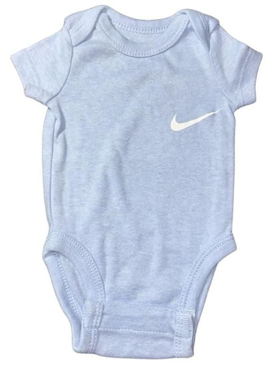 Nike Mini Me Baby Bodysuits Blue Newborn 3
