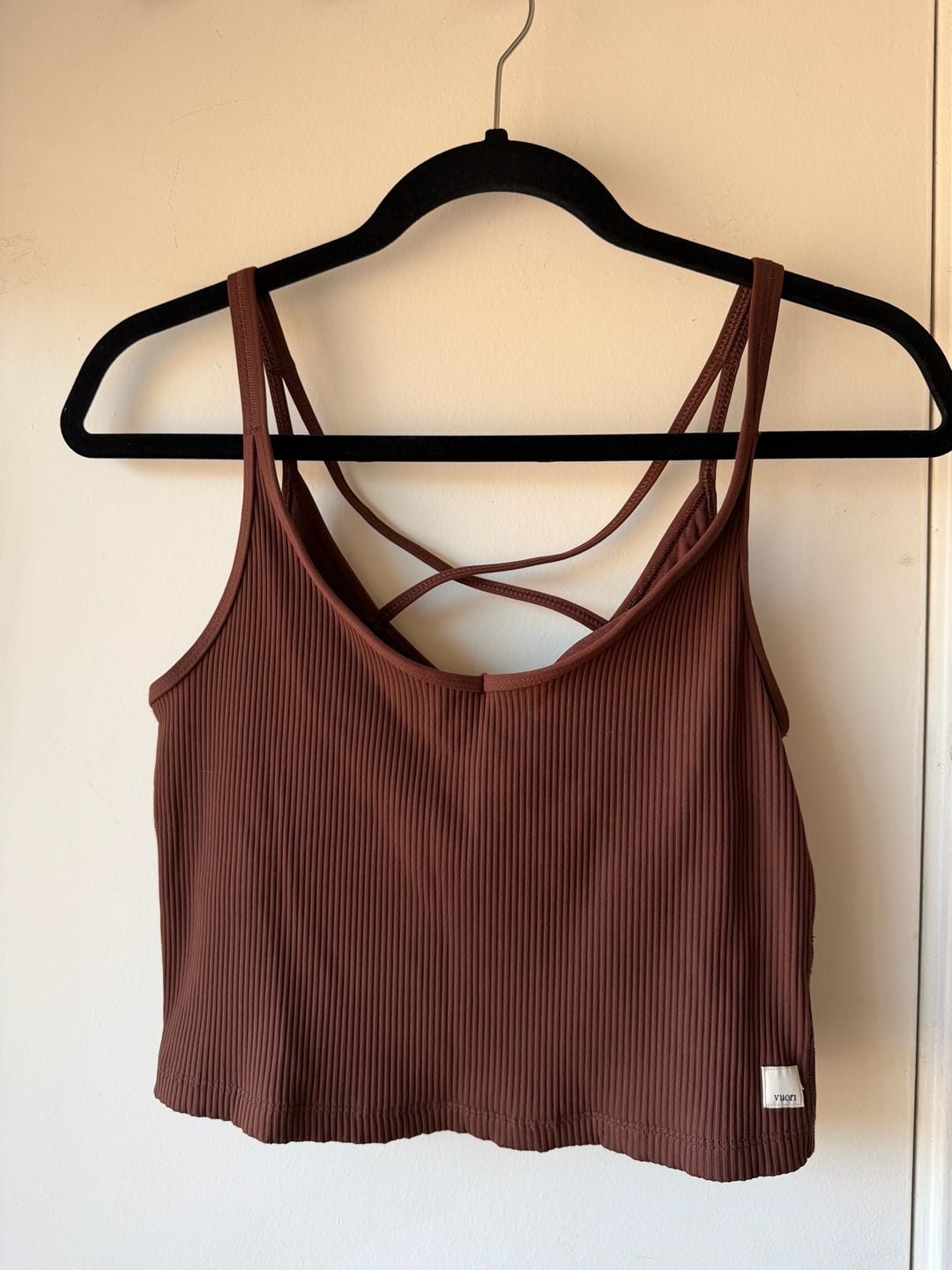 Vuori Daily Rib Tank Brown 2