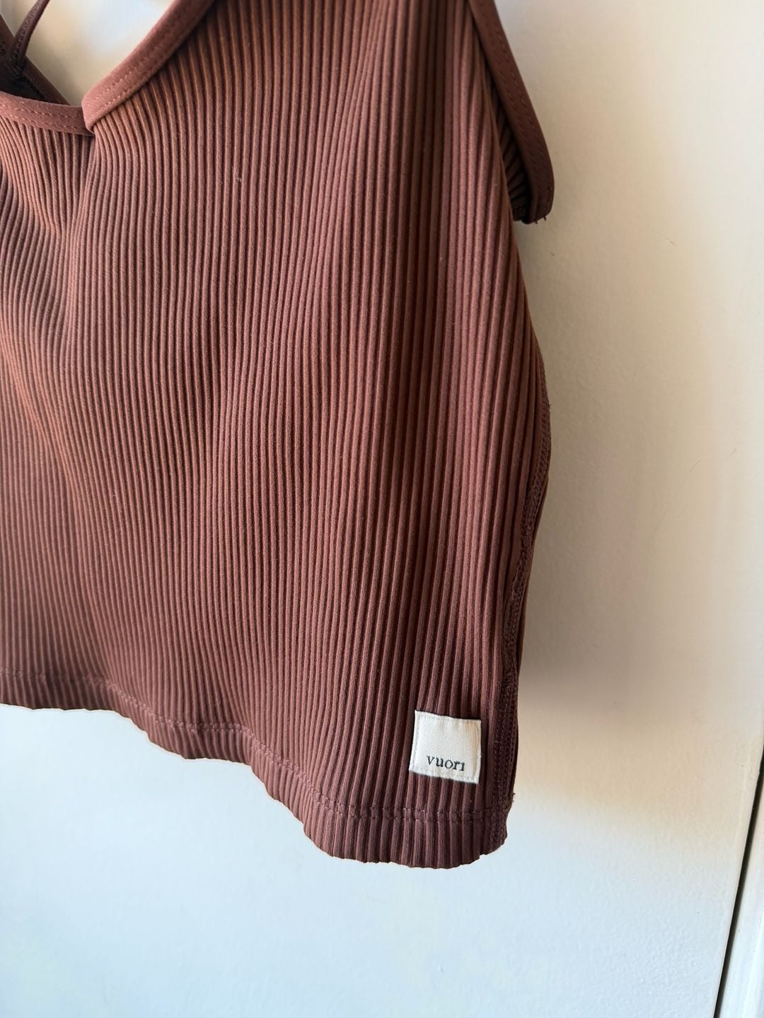 Vuori Daily Rib Tank Brown 3