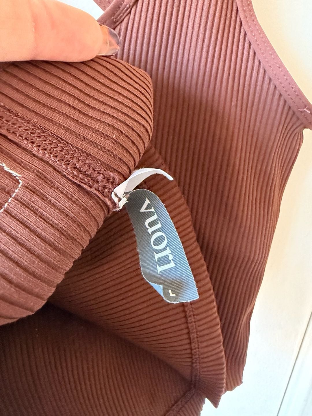 Vuori Daily Rib Tank Brown 6