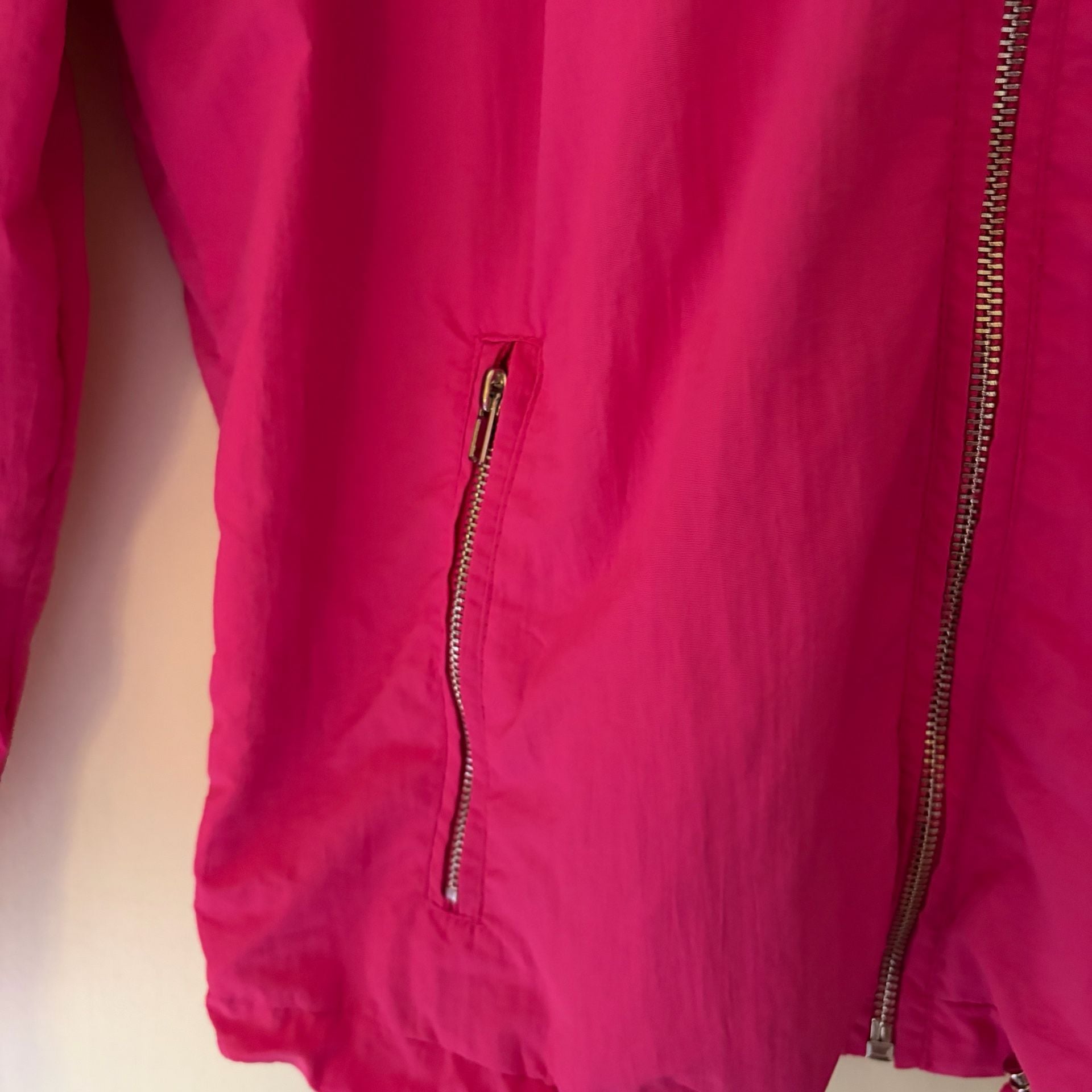 Ashley Jacket Size M Pink Full Zip Utility Collection Hooded 4