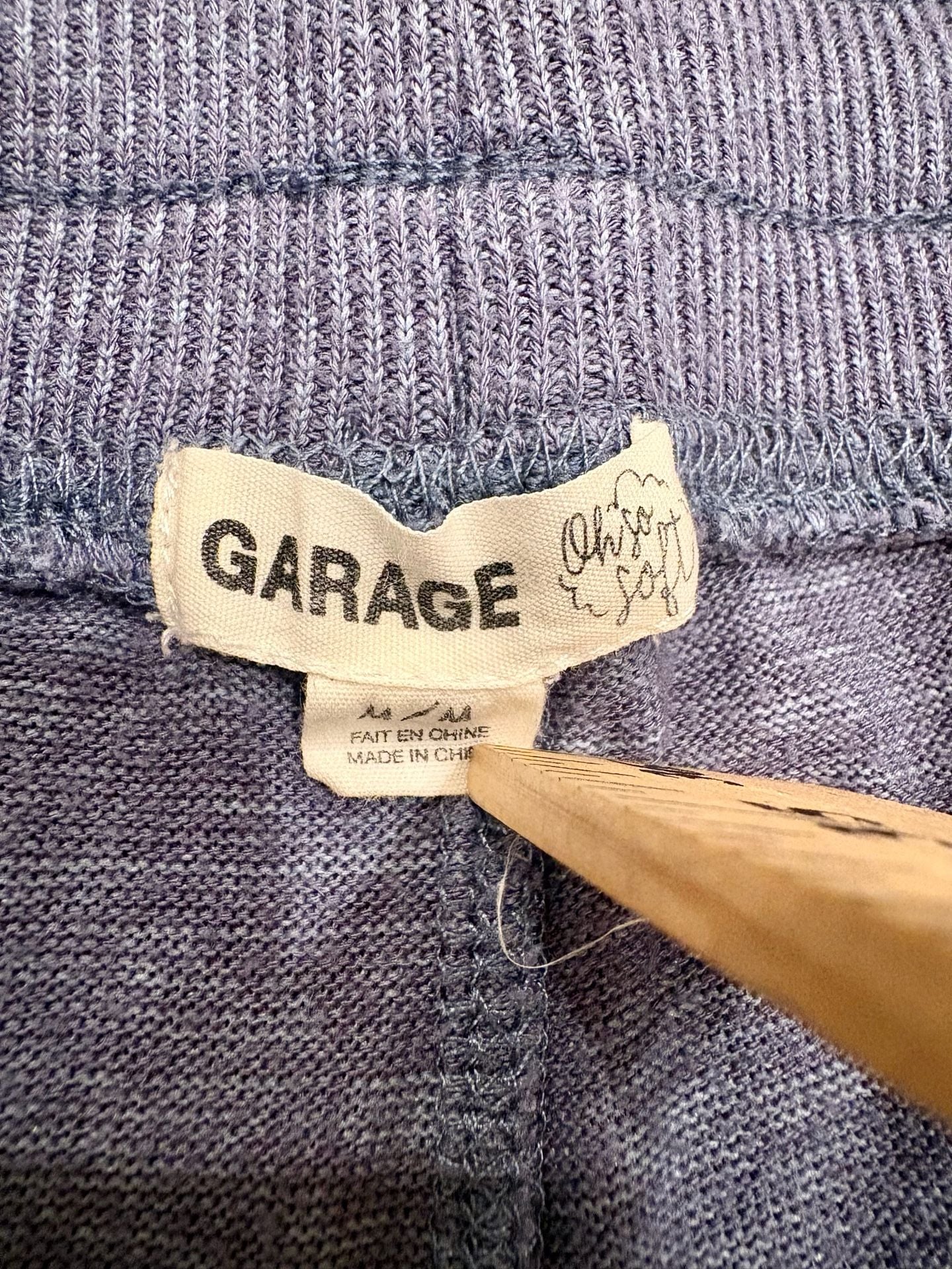 Garage Women’s M Blue Heathered Jogger Pants Y2K Athleisure Lounge Streetwear 4