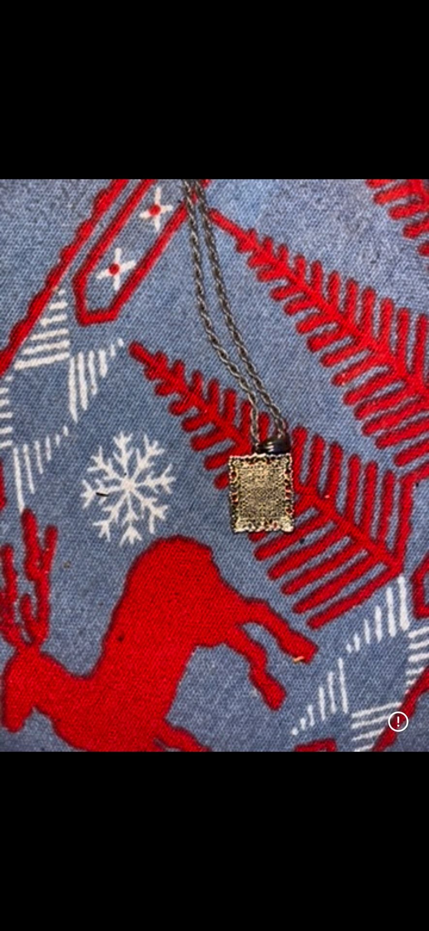 Gold Block Initial Necklace - , 3