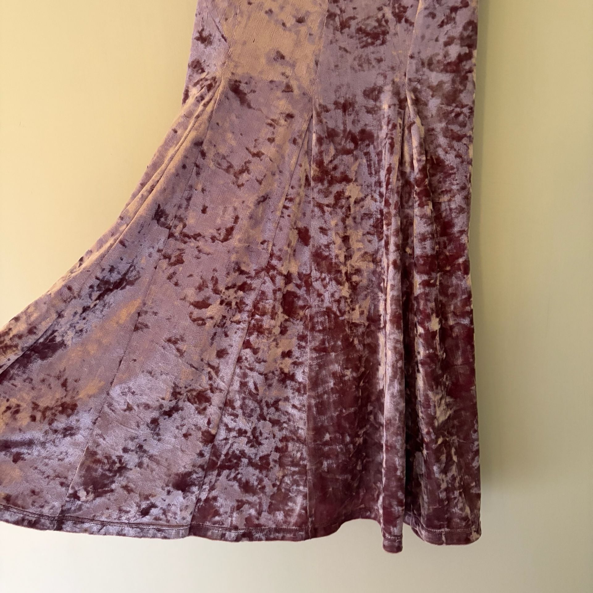 American Eagle Outfitters Dress Sz M Crushed Velour Skater Mini ..., 3