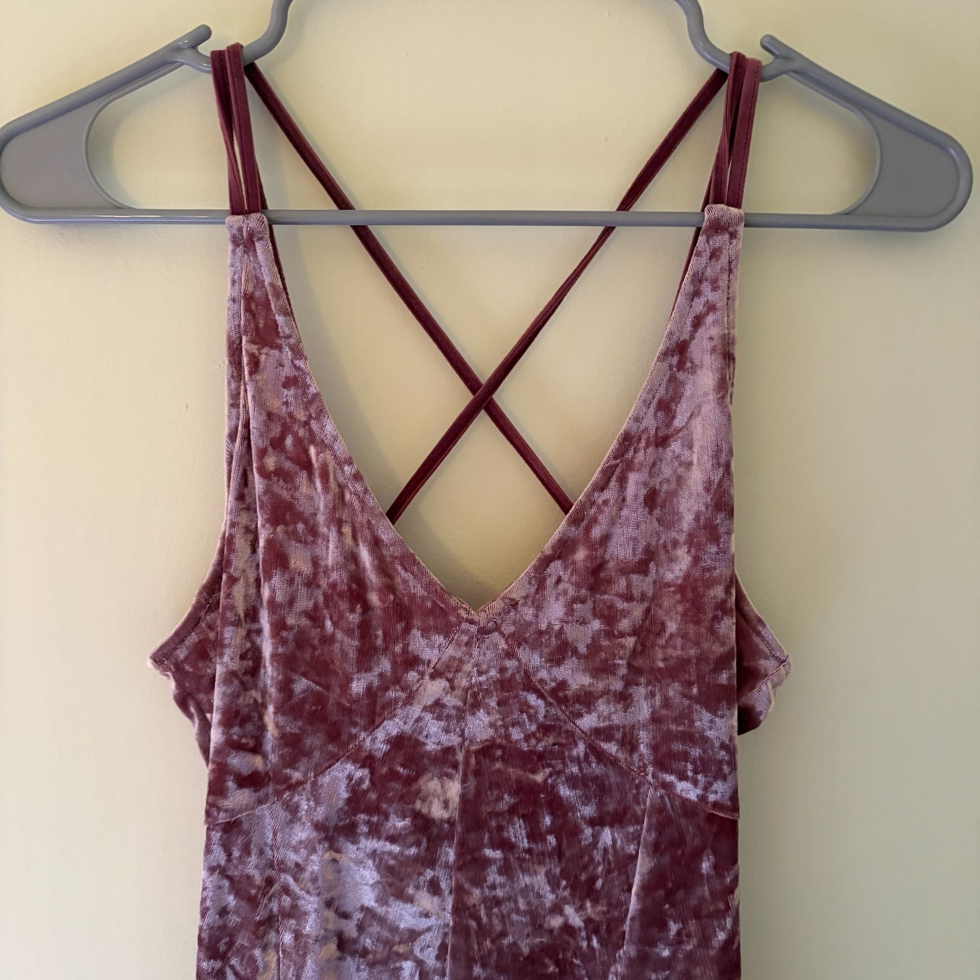 American Eagle Outfitters Dress Sz M Crushed Velour Skater Mini ..., 4