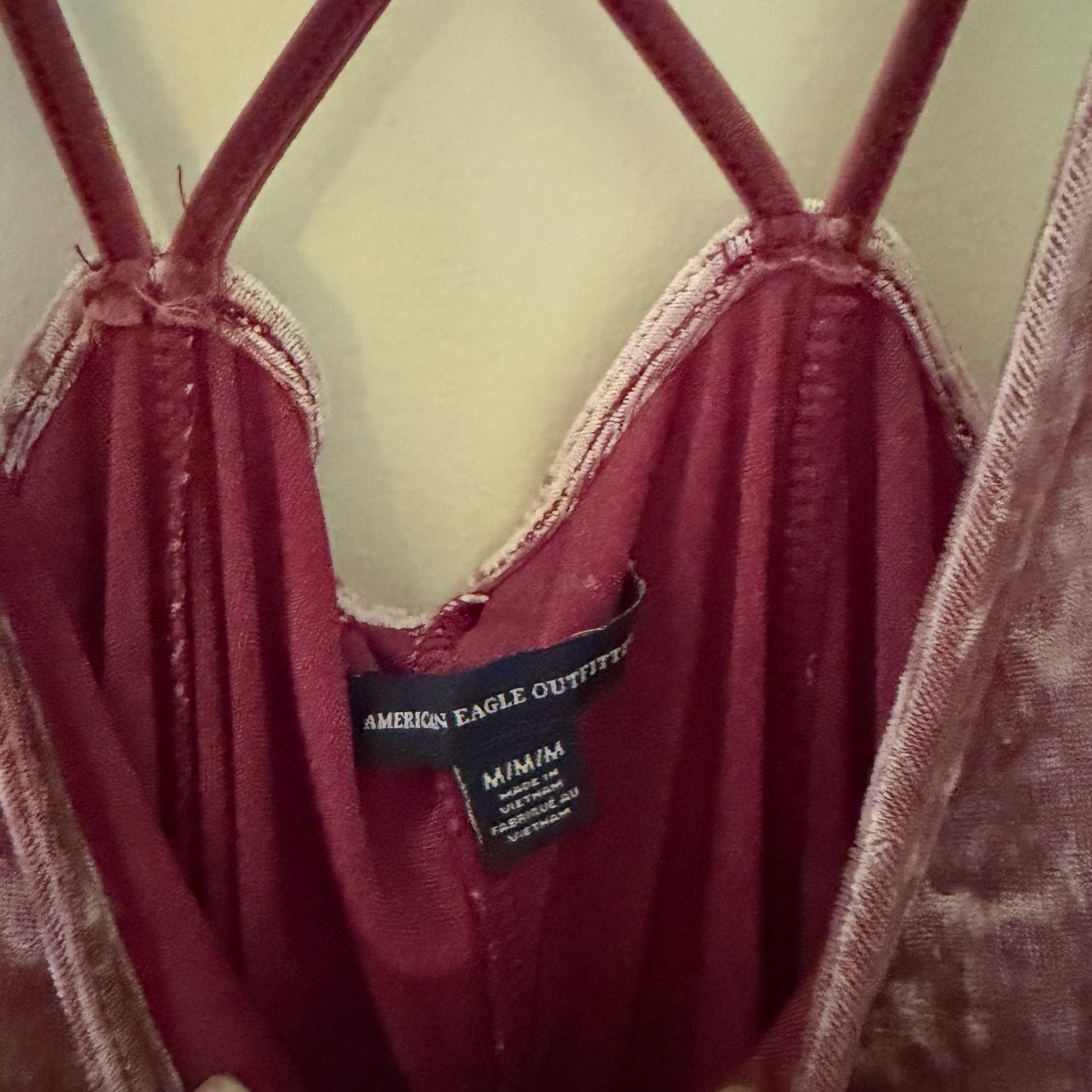 American Eagle Outfitters Dress Sz M Crushed Velour Skater Mini ..., 5