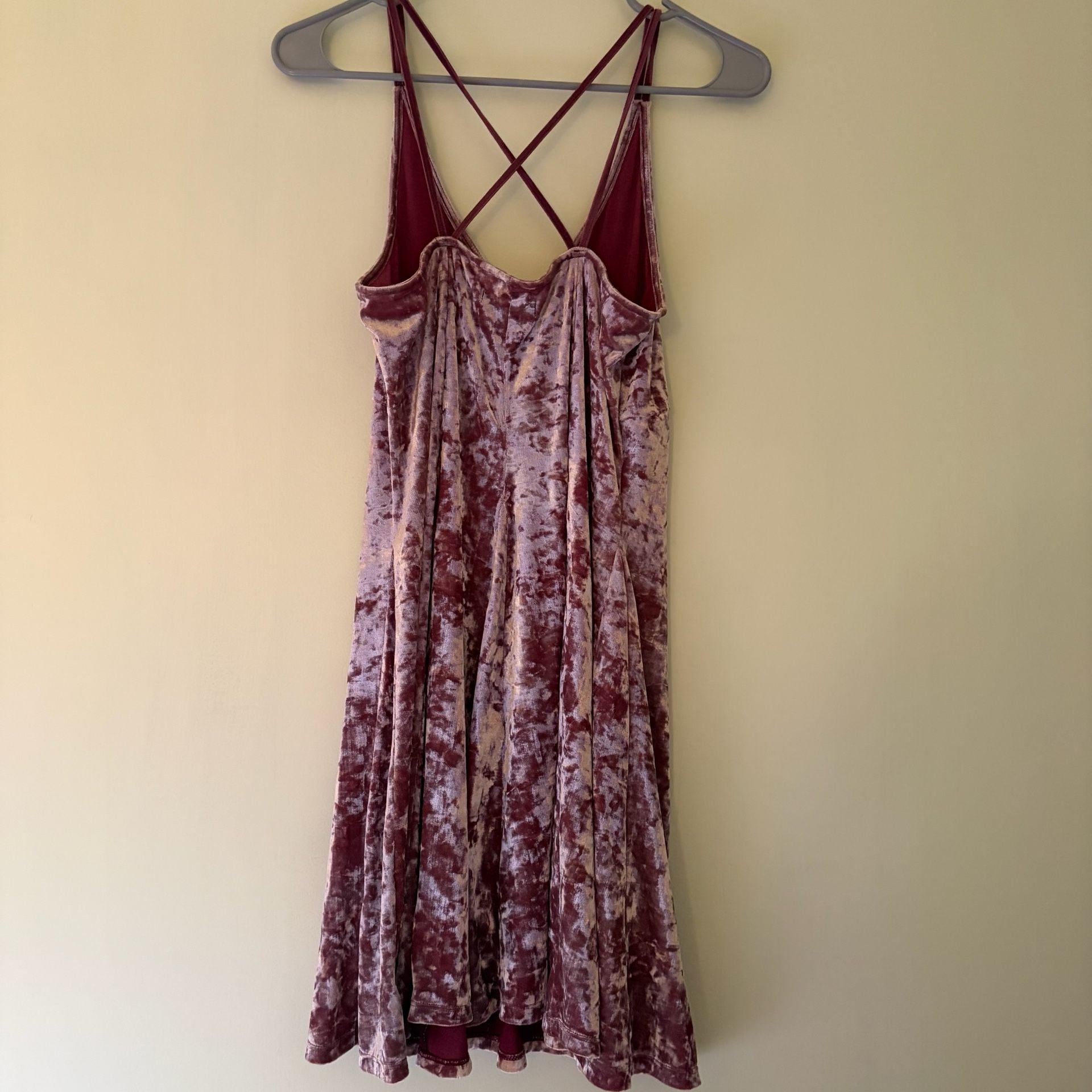 American Eagle Outfitters Dress Sz M Crushed Velour Skater Mini ..., 6