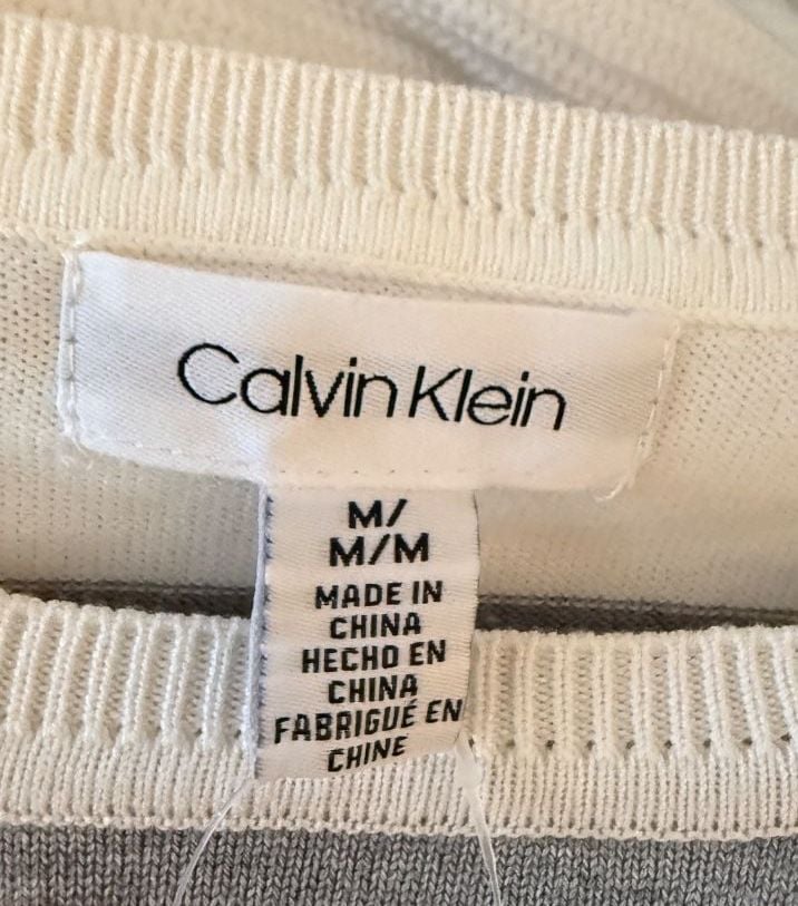 Calvin Klein Women's Striped top Size M NWT 5