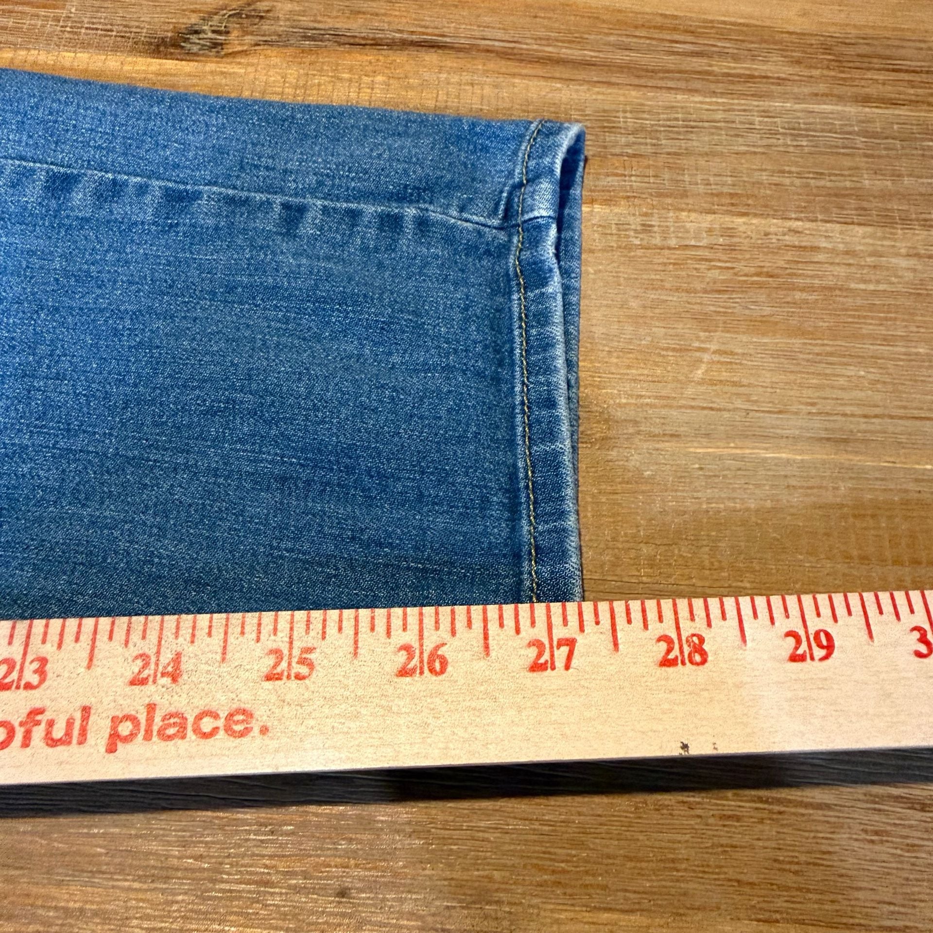 Just Black Denim Womens 26 Distressed Slim Straight Leg Jeans Blue Ripped 11