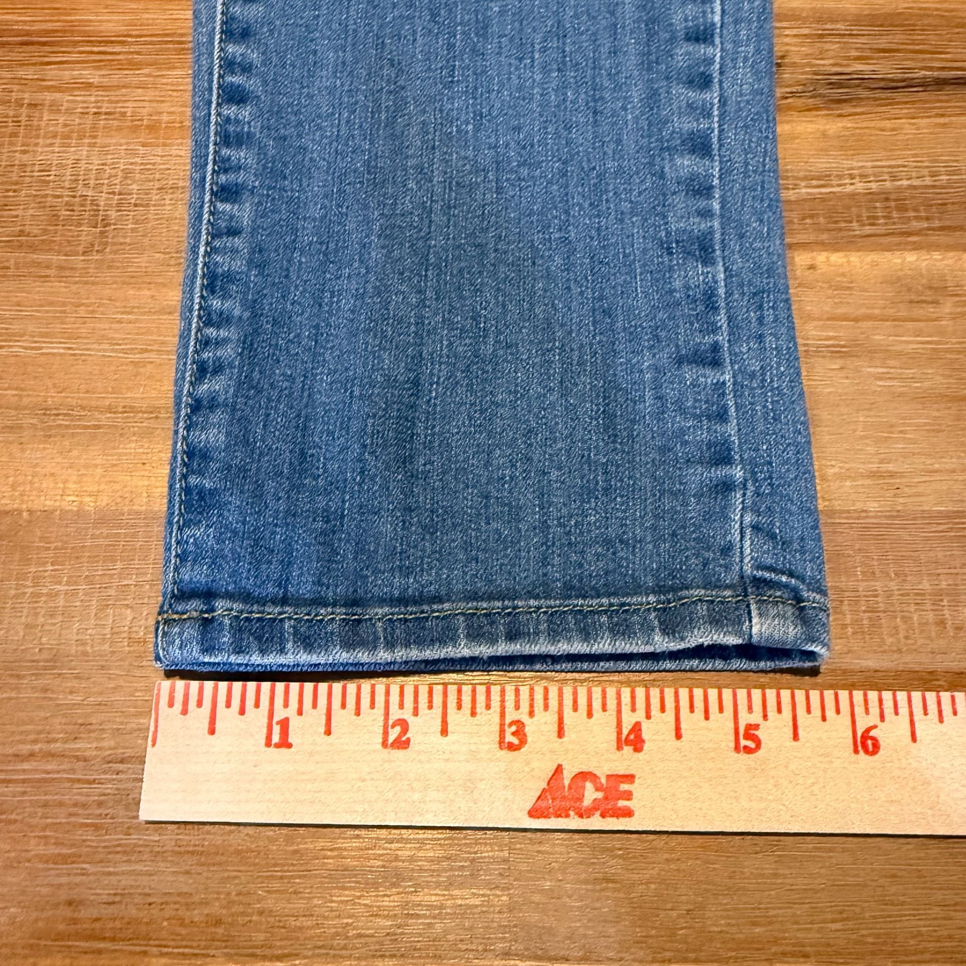 Just Black Denim Womens 26 Distressed Slim Straight Leg Jeans Blue Ripped 12