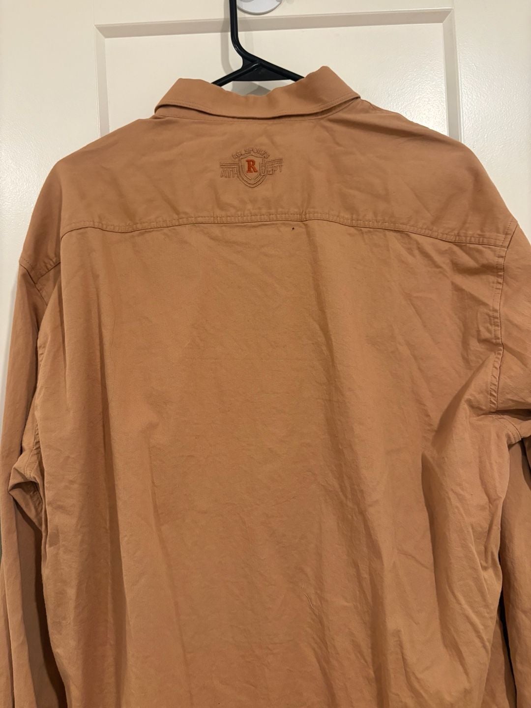 Regello Sport Mens 4XL Shirt Terracotta Orange Cotton Made in Turkey Big Tall 6