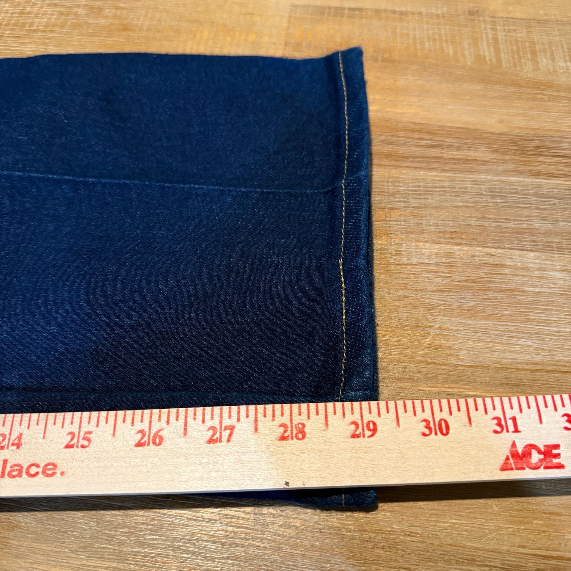 Wrangler Mens 34x30 Stretch Flex Fit Straight Leg Dark Wash Blue Jeans Vtg 7