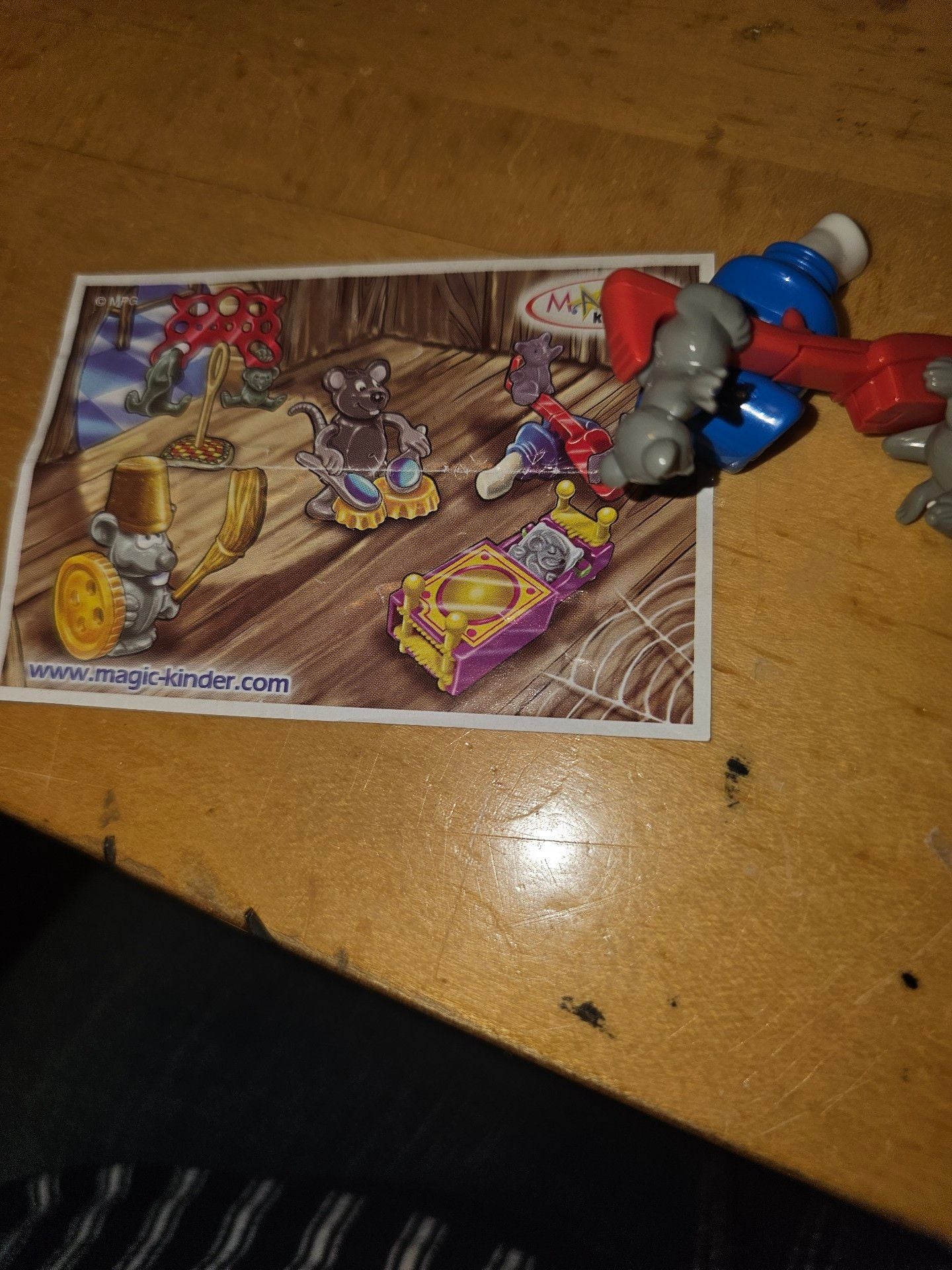 Kinder Surprise Toy Magic Kinder C90 Seesaw Mice 2