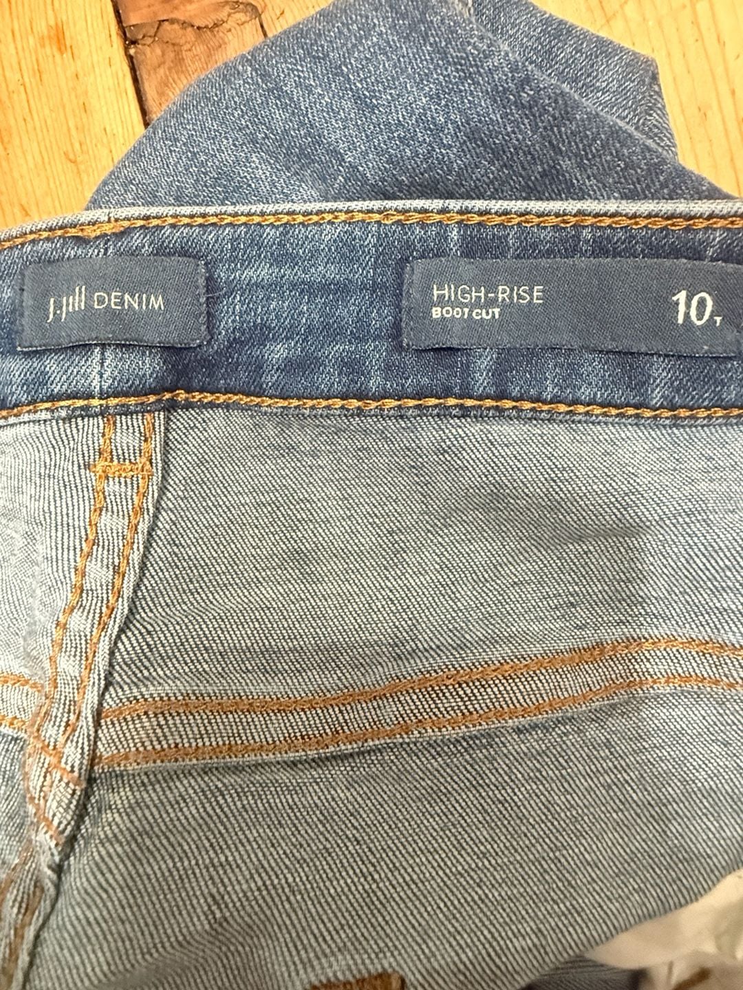 J.Jill Denim High-Rise Boot Cut Jeans Size 10 Tall 4
