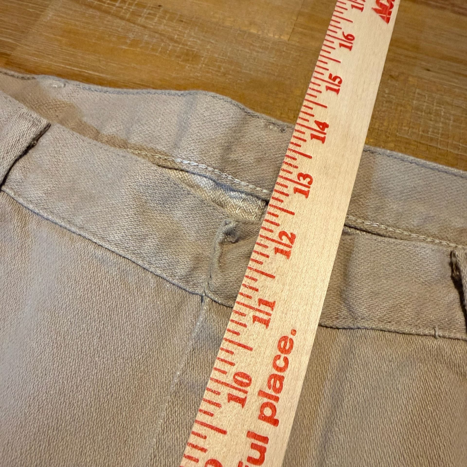 Vintage Wrangler 13MWZTN Mens 36x28 Tan Cowboy Cut Denim Jeans Made in USA vtg 7