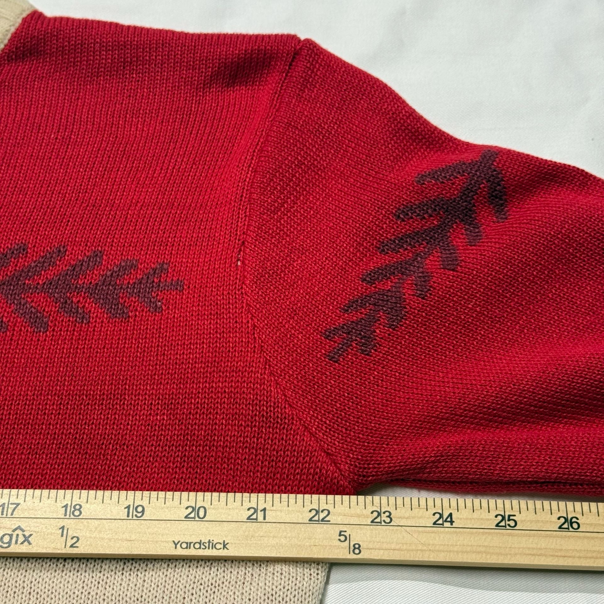 Maker's Mark Holiday Sweater Size XL Red Cream Bourbon Whisky Ugly Christmas 6