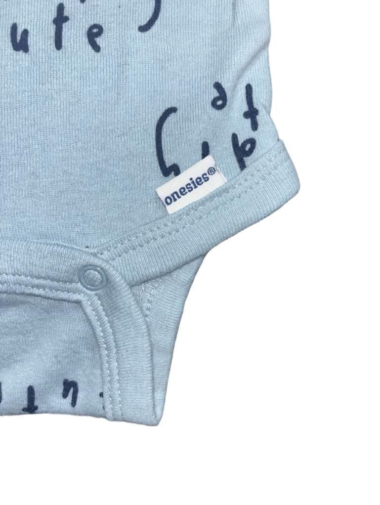 Gerber Onesies Baby Wildly Cute Bodysuit Blue Short Sleeved Newborn 5