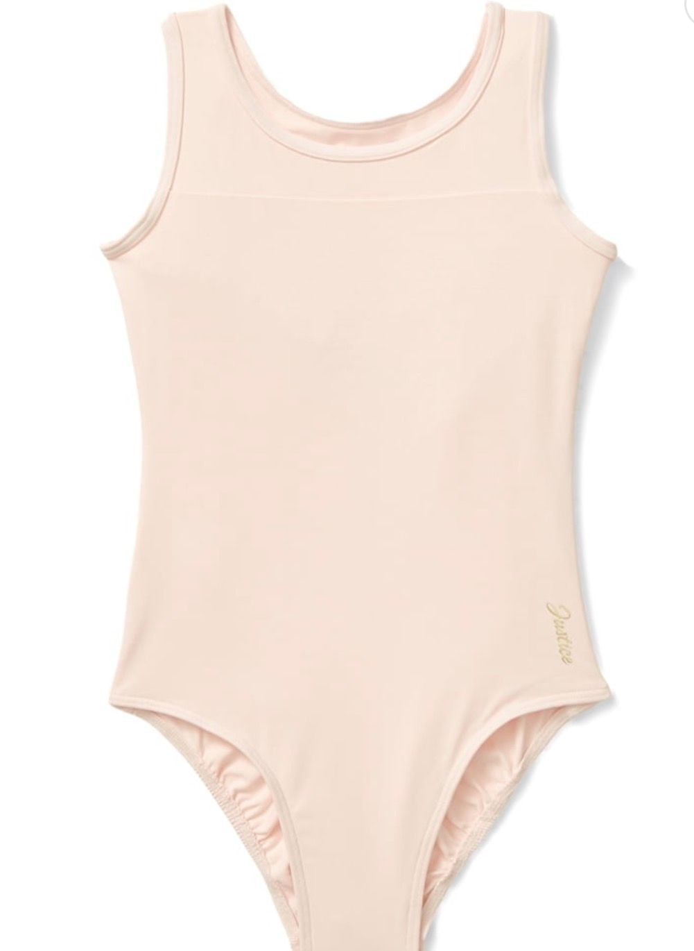 Justice Dance Leotard Size XL 16/18 Pink Keyhole Back 7