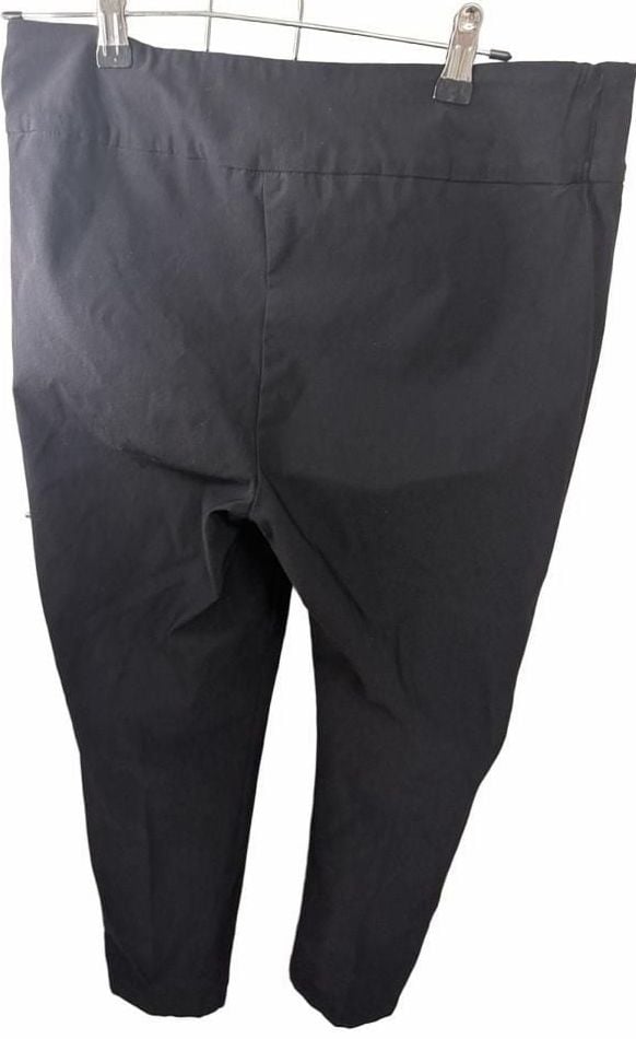 Peck & Peck Women's Black Pull On Stretch Pants Size 8 Rayon Blend Trousers 5
