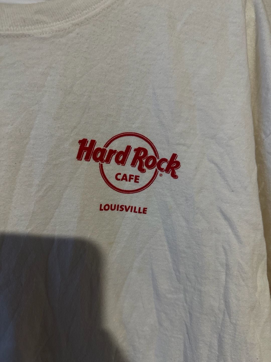Hard Rock Cafe Louisville T-Shirt Size XL White Graphic 4