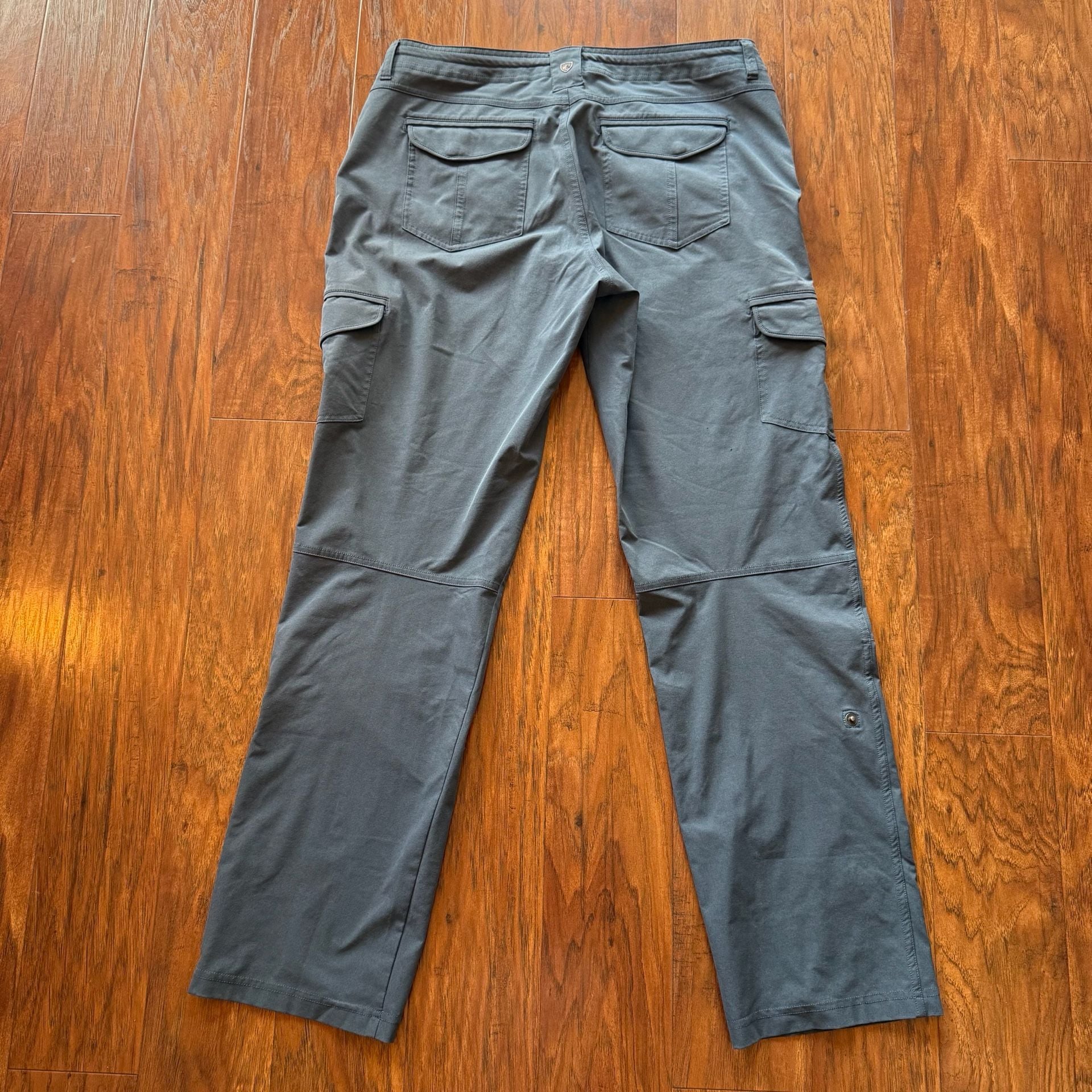 Kuhl Freeflex Roll Up Cargo Pants Womens 12 Reg Hiking Capri Slate Gray 6326 3