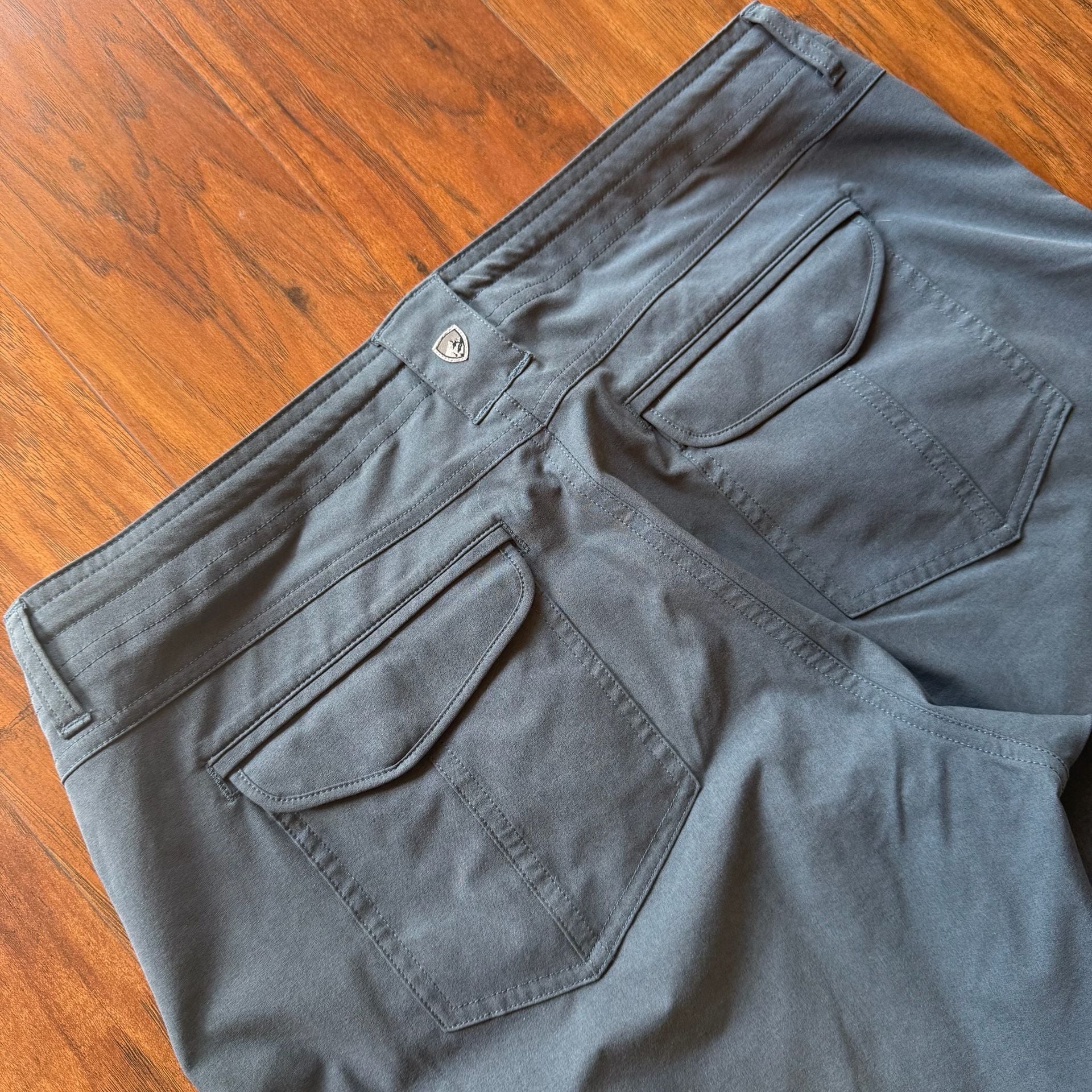 Kuhl Freeflex Roll Up Cargo Pants Womens 12 Reg Hiking Capri Slate Gray 6326 5