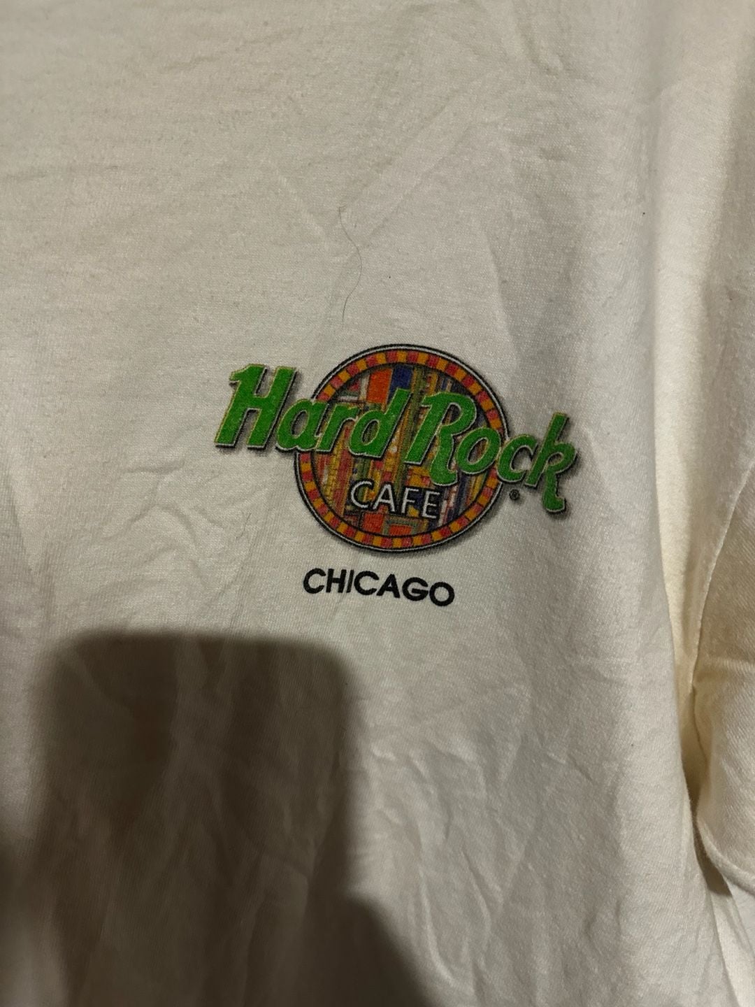 Hard Rock Cafe Chicago T-Shirt White Large 7