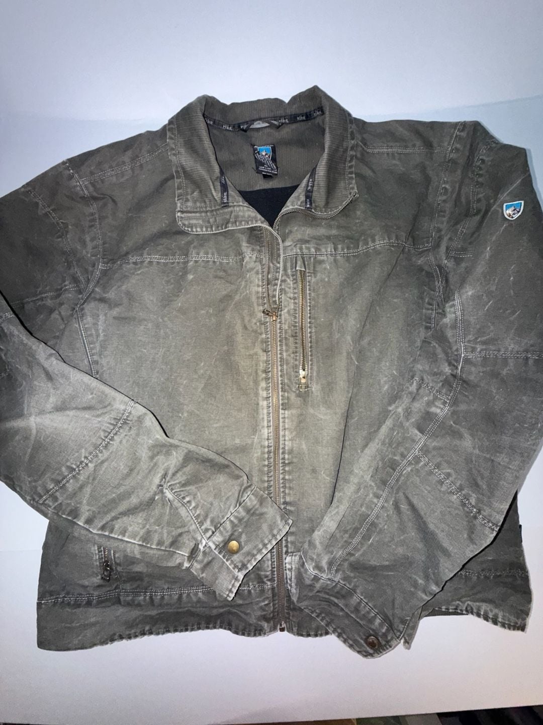 Kuhl Jacket Size M Green Corduroy Full Zip 3