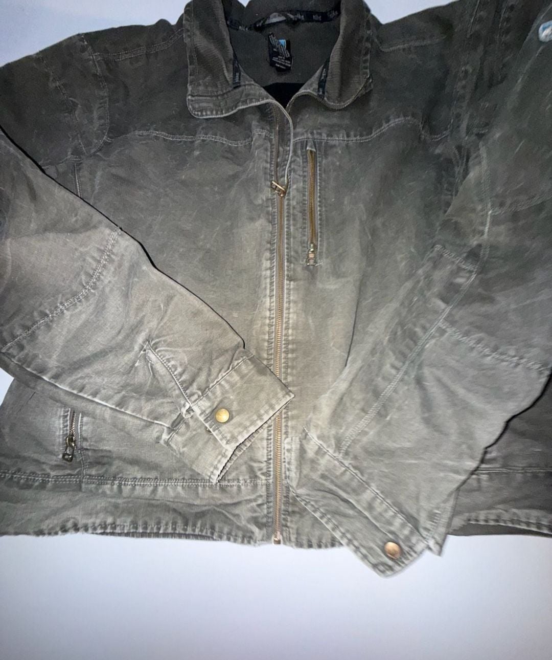 Kuhl Jacket Size M Green Corduroy Full Zip 2