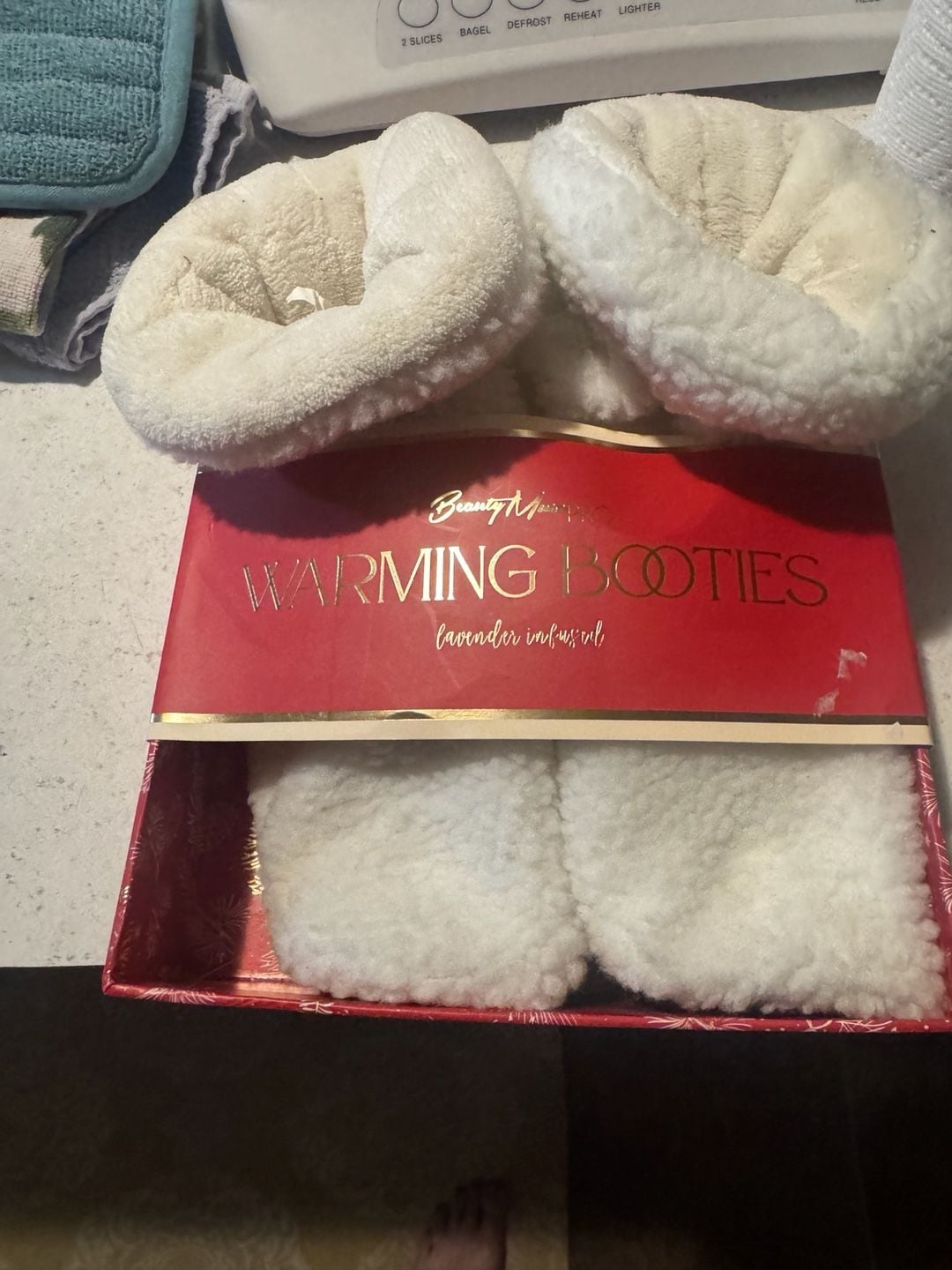 Beauty Muse Pro Lavender Infused Warming Booties One Size Fits Most 1
