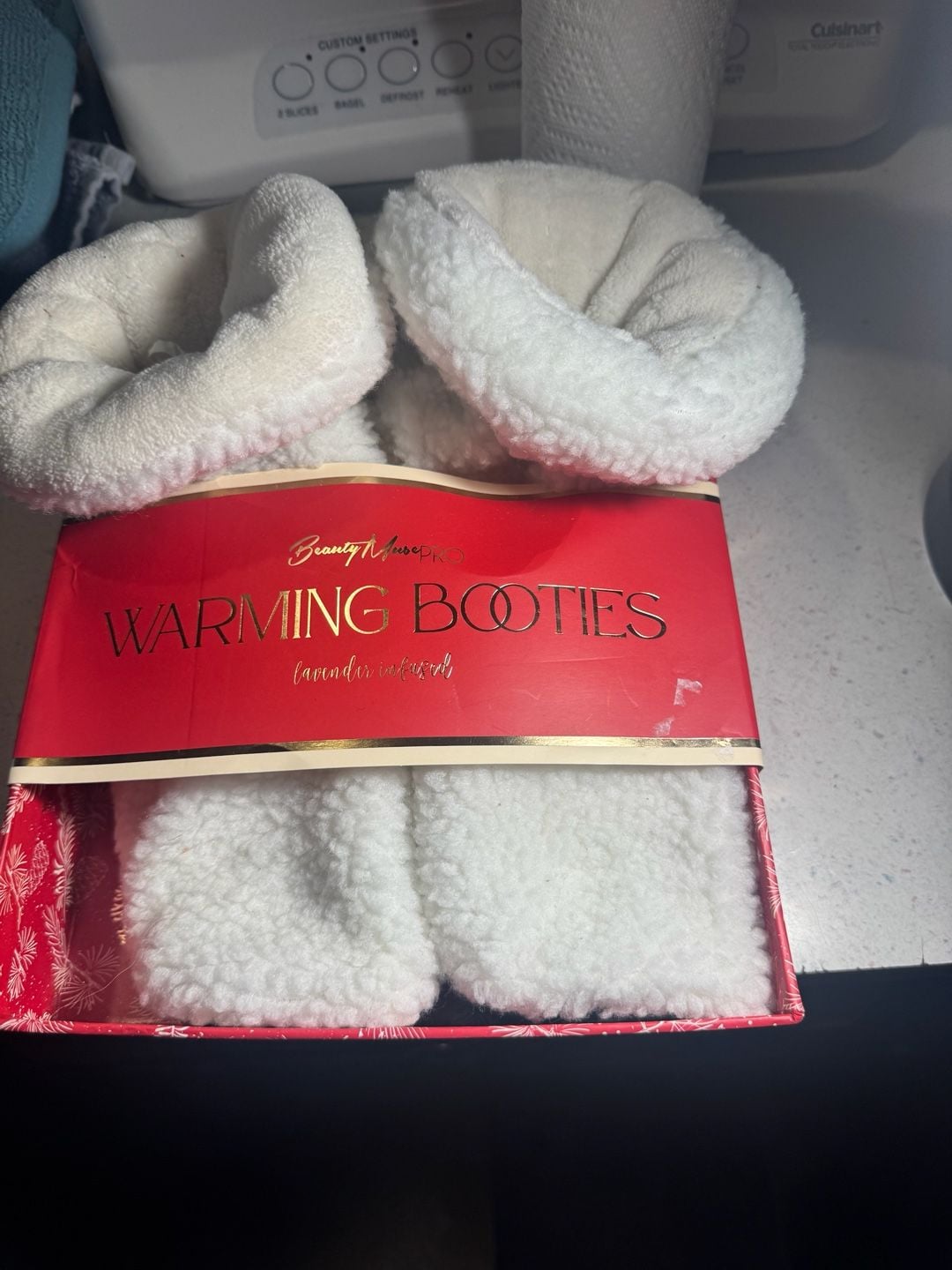 Beauty Muse Pro Lavender Infused Warming Booties One Size Fits Most 2