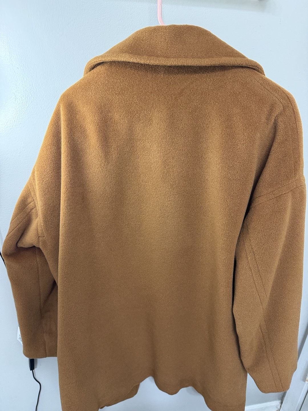 Searle Blatt Studio Double Breasted Wool Coat Size 8 Camel Tan Vintage 6