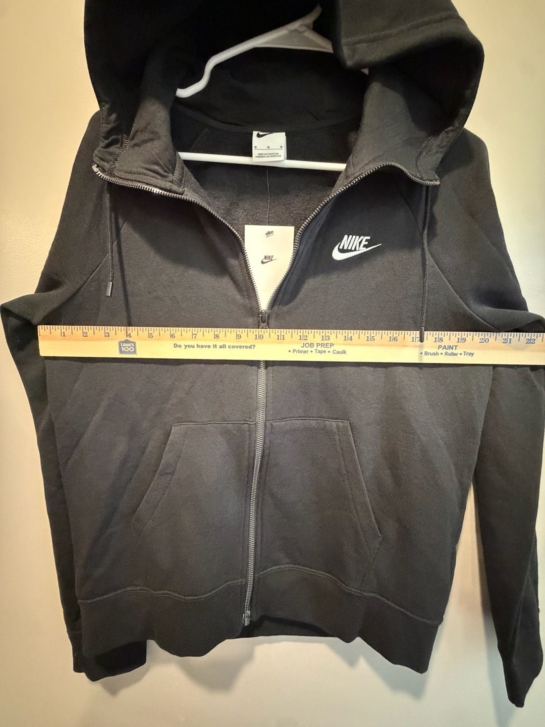 New Nike Full Zip Hoodie Size M Black 8