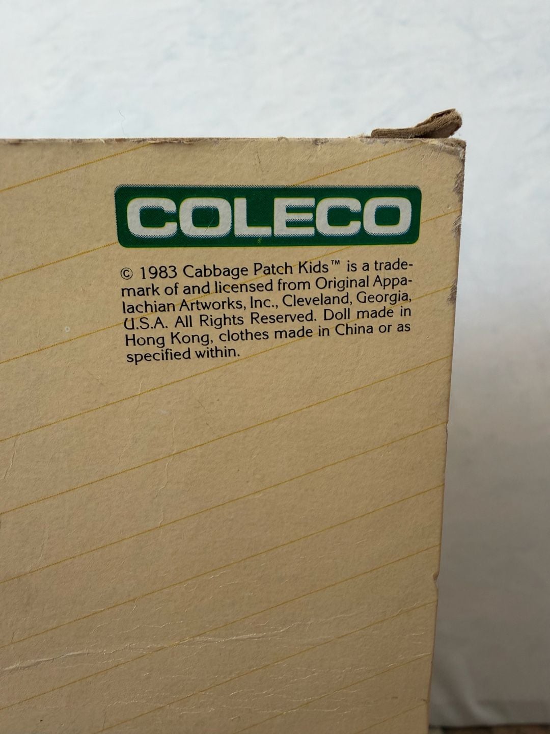 Vintage 1983 Coleco Cabbage Patch Kids Preemie Doll in Box 4