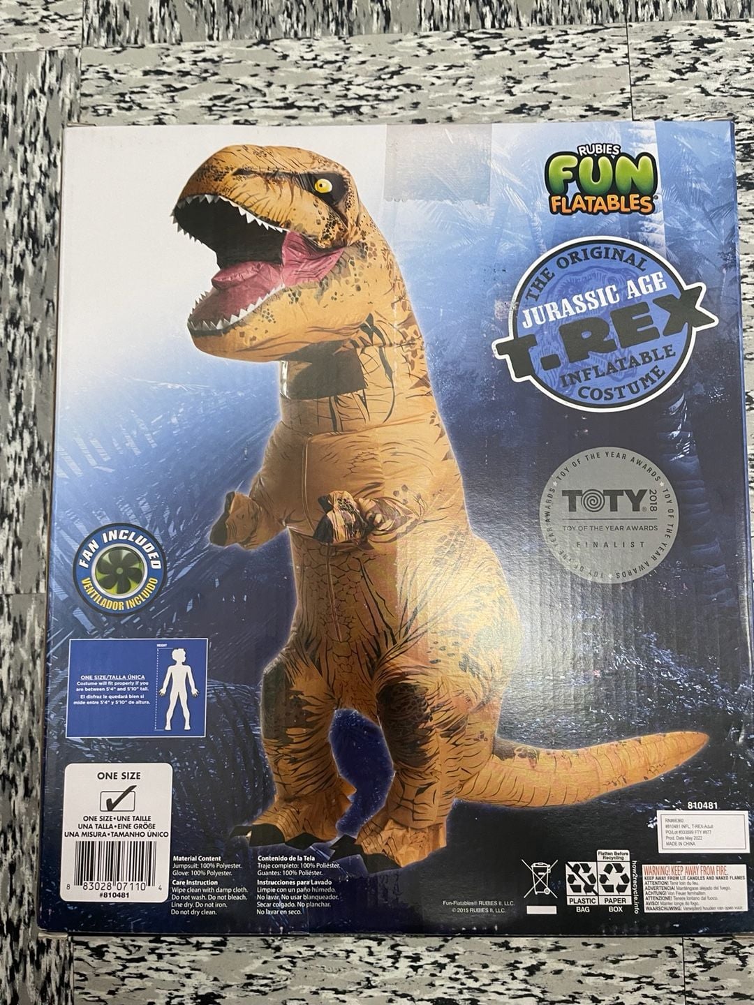 Rubies Inflatable T.Rex Adult Costume 2