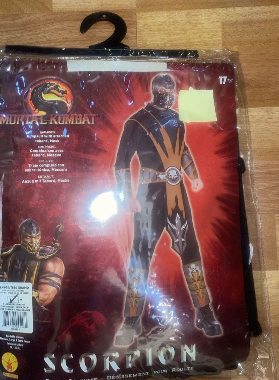 Rubies Mortal Kombat Scorpion Adult Costume Size XL 880451 4