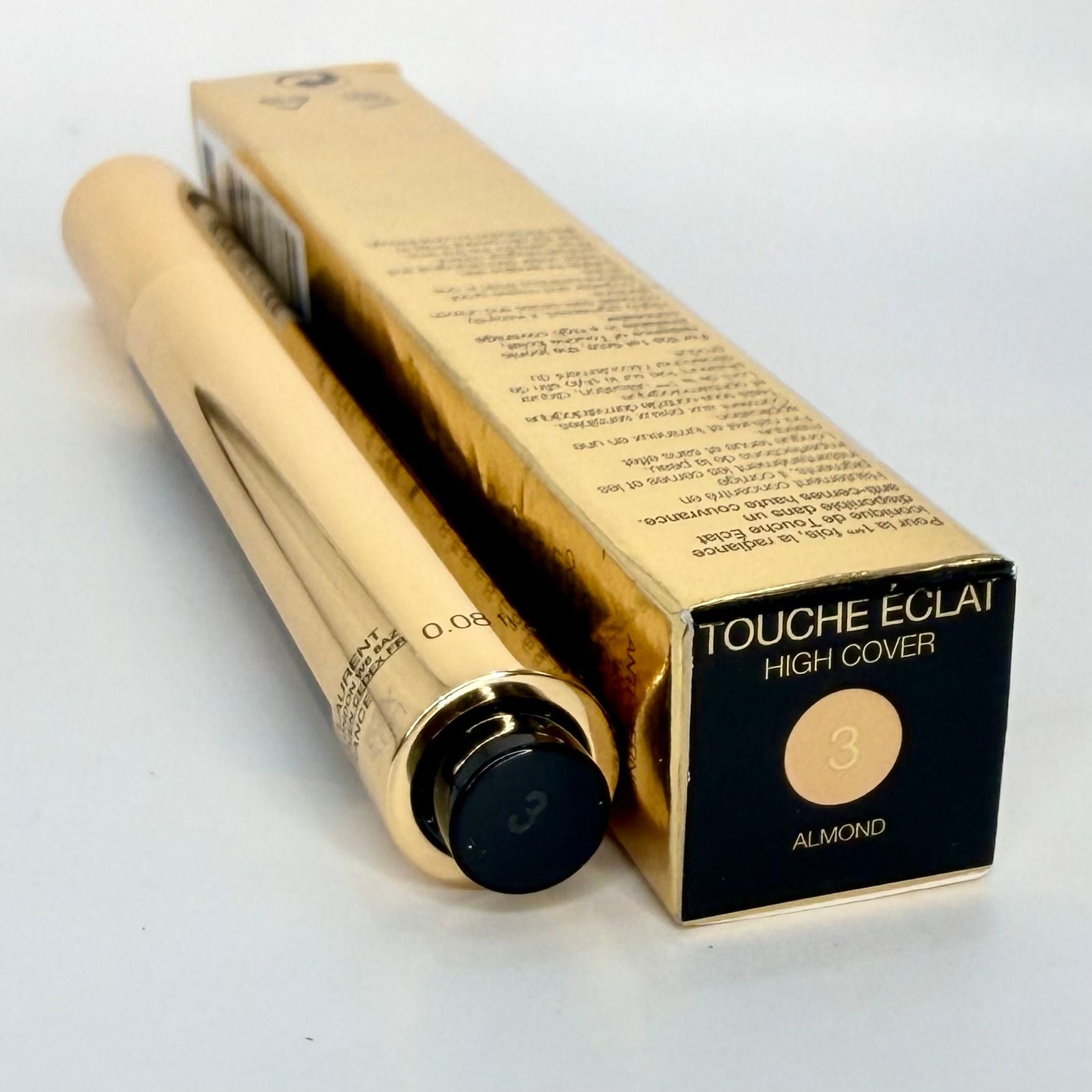 YSL Touche Eclat High Cover Concealer 3 Almond New in Box Discontinued 2.5 mL 3