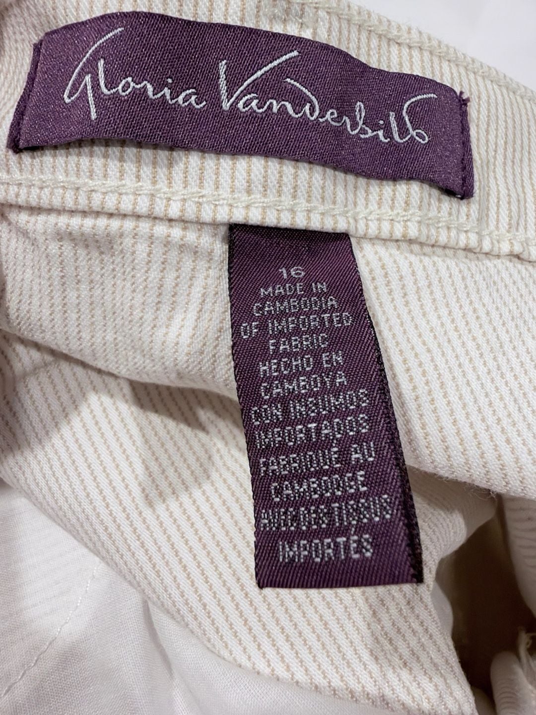 Gloria Vanderbilt Amanda Capri Size 16 7