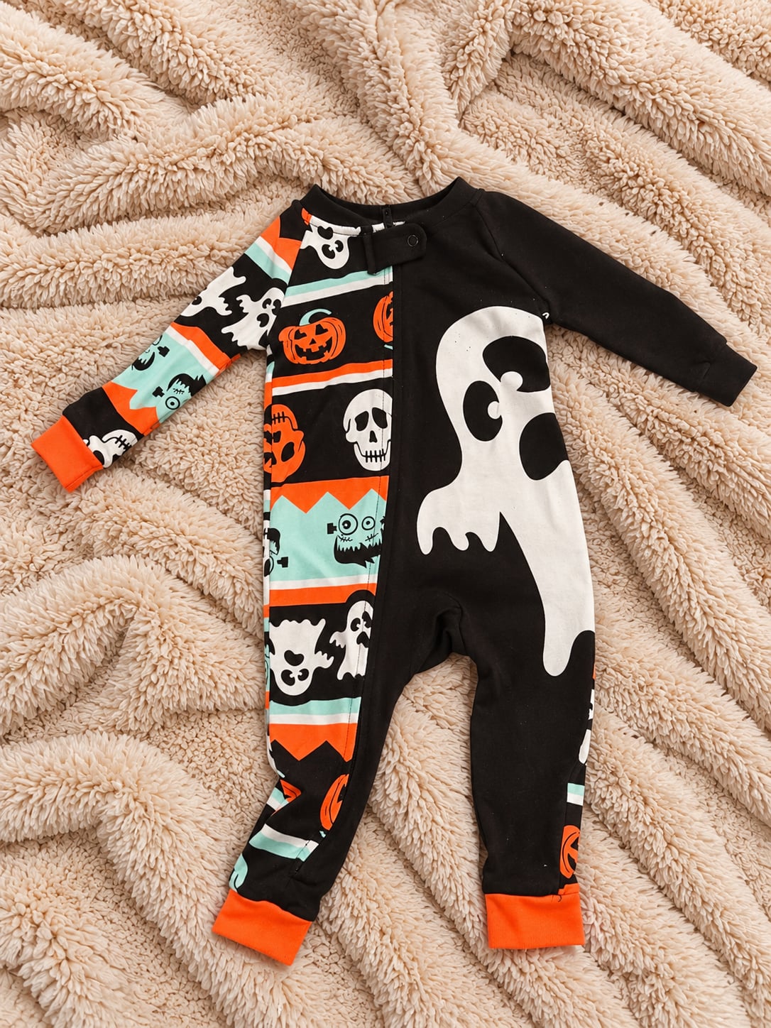 Baby Halloween Ghost Pumpkin Romper Size 6-9m 1