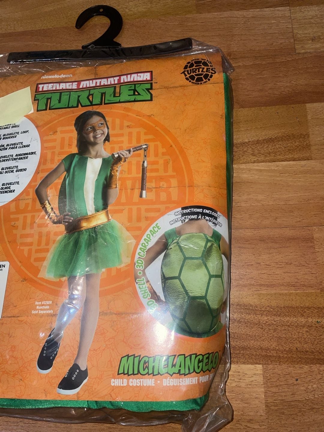 Rubies Teenage Mutant Ninja Turtles Michelangelo Dress Costume Medium 8-10 4