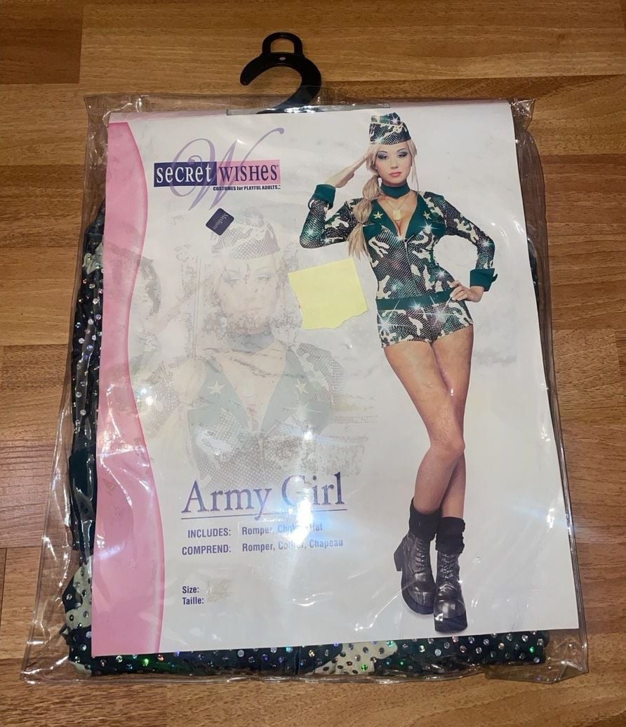 Secret Wishes Army Girl Costume Size Medium 1