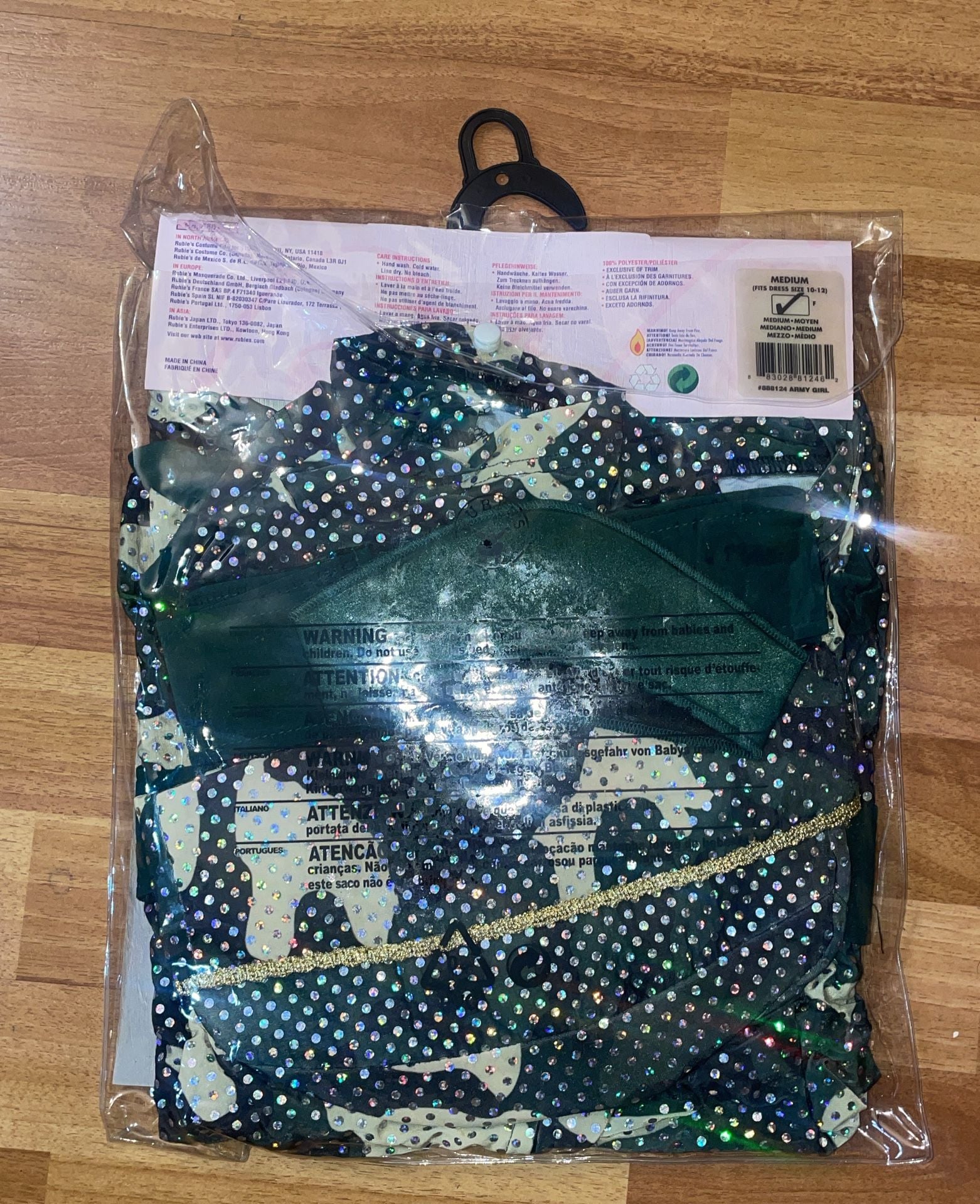 Secret Wishes Army Girl Costume Size Medium 6