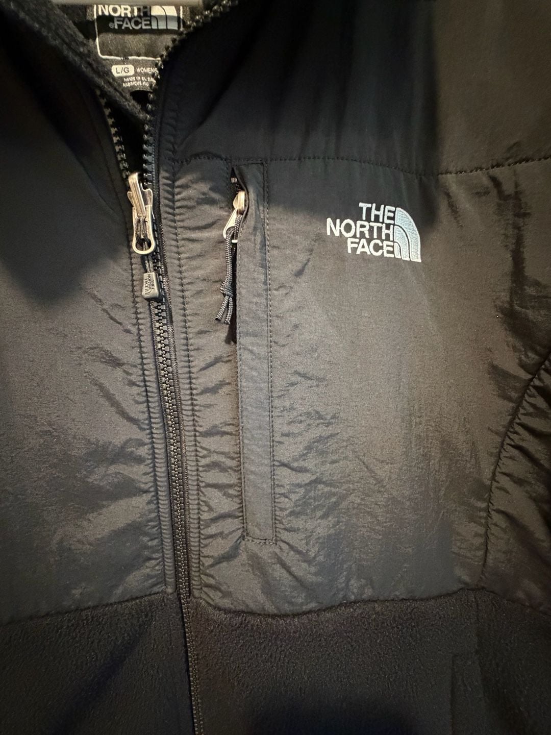 The North Face Fleece Jacket Size L Black Polartec Recycled 4